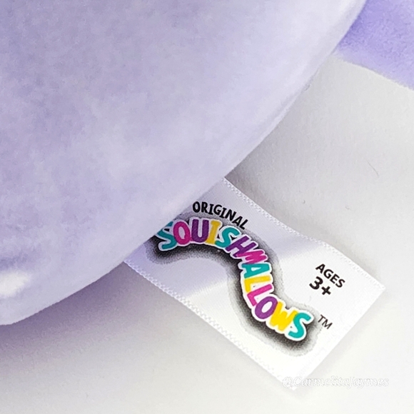 BUBBA 🐄 2021 O.G. Purple Spotted Cow Original Squishmallow by Kelly Toy NWT ☆PC - Picture 9 of 10